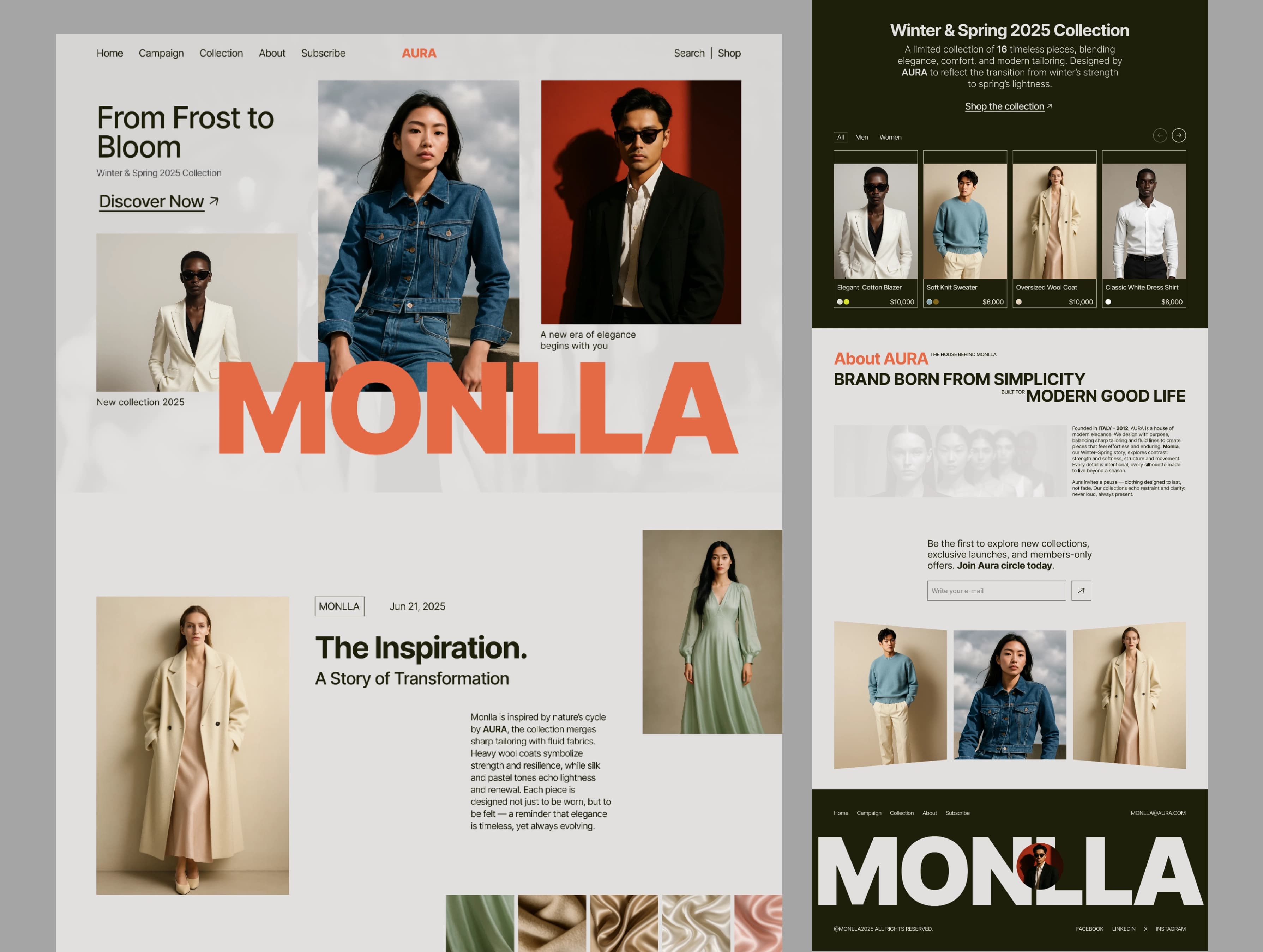 Fashion Landing Page UI + Presentation